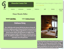 Tablet Screenshot of glenrochiecountryclub.com